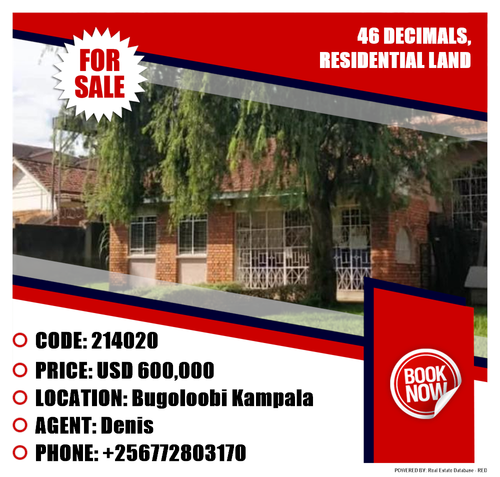 Residential Land  for sale in Bugoloobi Kampala Uganda, code: 214020