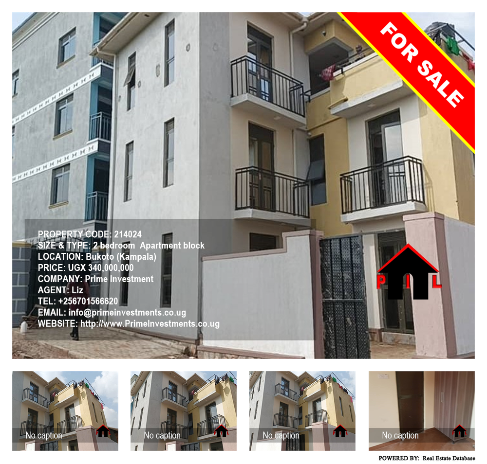 2 bedroom Apartment block  for sale in Bukoto Kampala Uganda, code: 214024