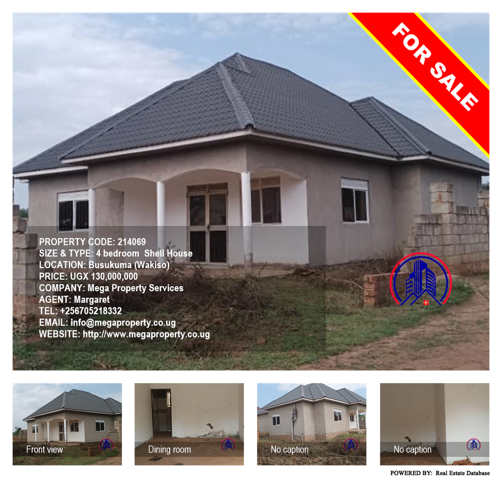 4 bedroom Shell House  for sale in Busukuma Wakiso Uganda, code: 214069