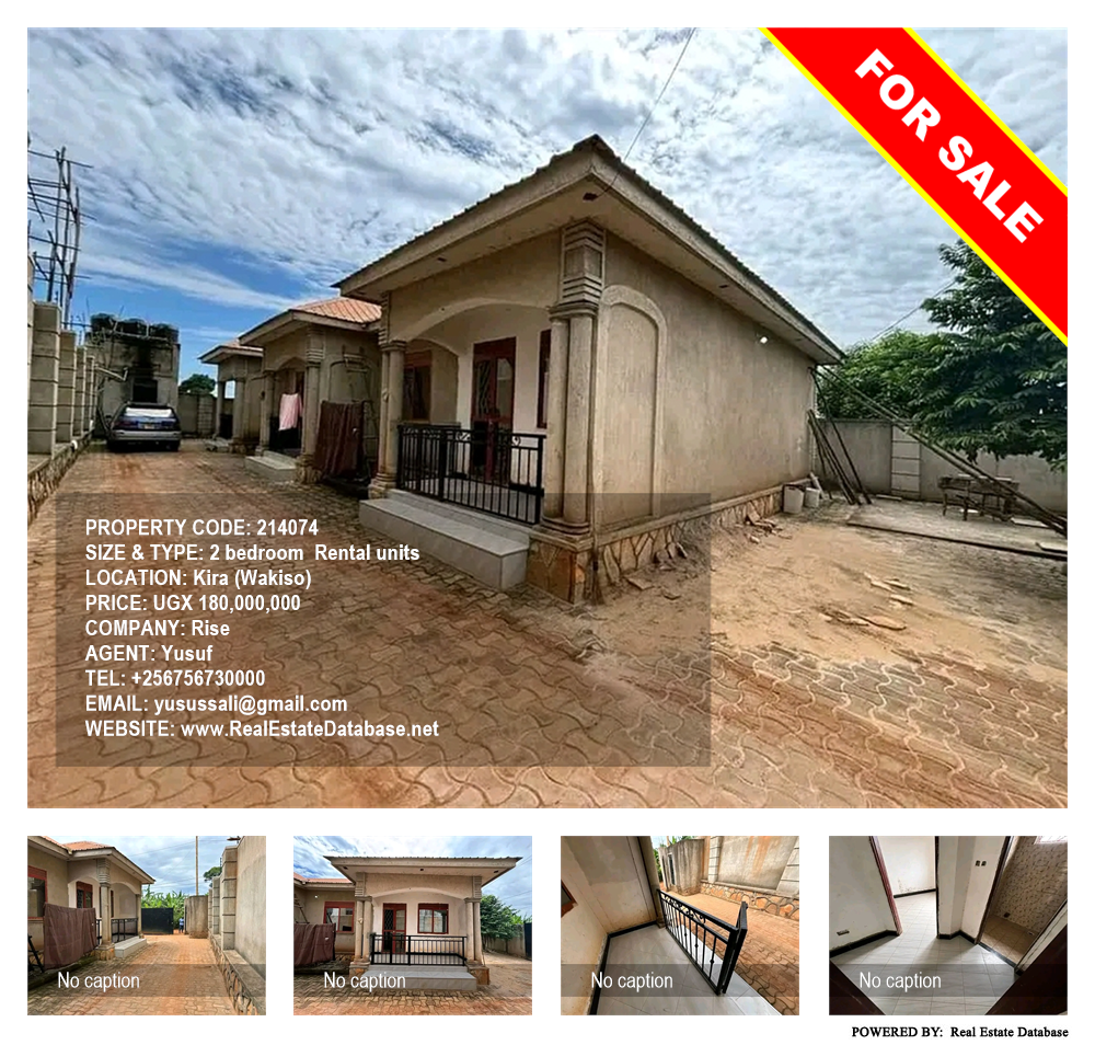 2 bedroom Rental units  for sale in Kira Wakiso Uganda, code: 214074