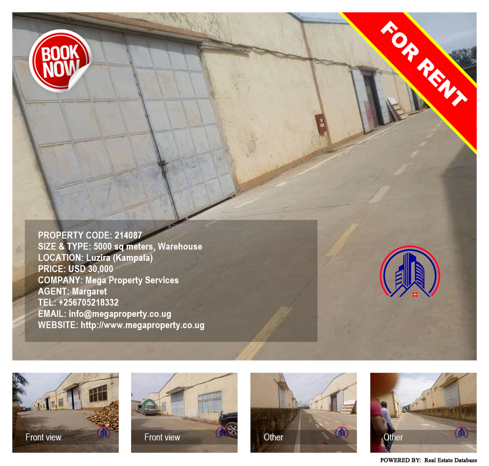 Warehouse  for rent in Luzira Kampala Uganda, code: 214087