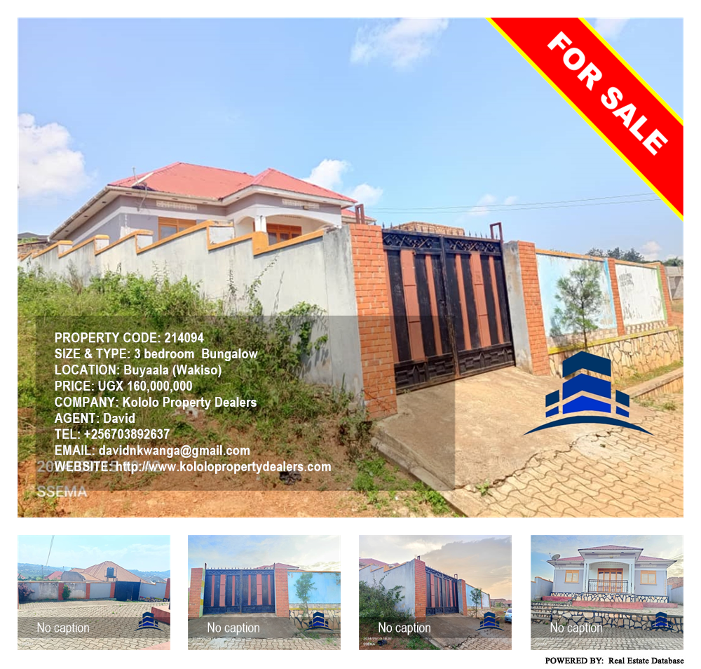 3 bedroom Bungalow  for sale in Buyaala Wakiso Uganda, code: 214094