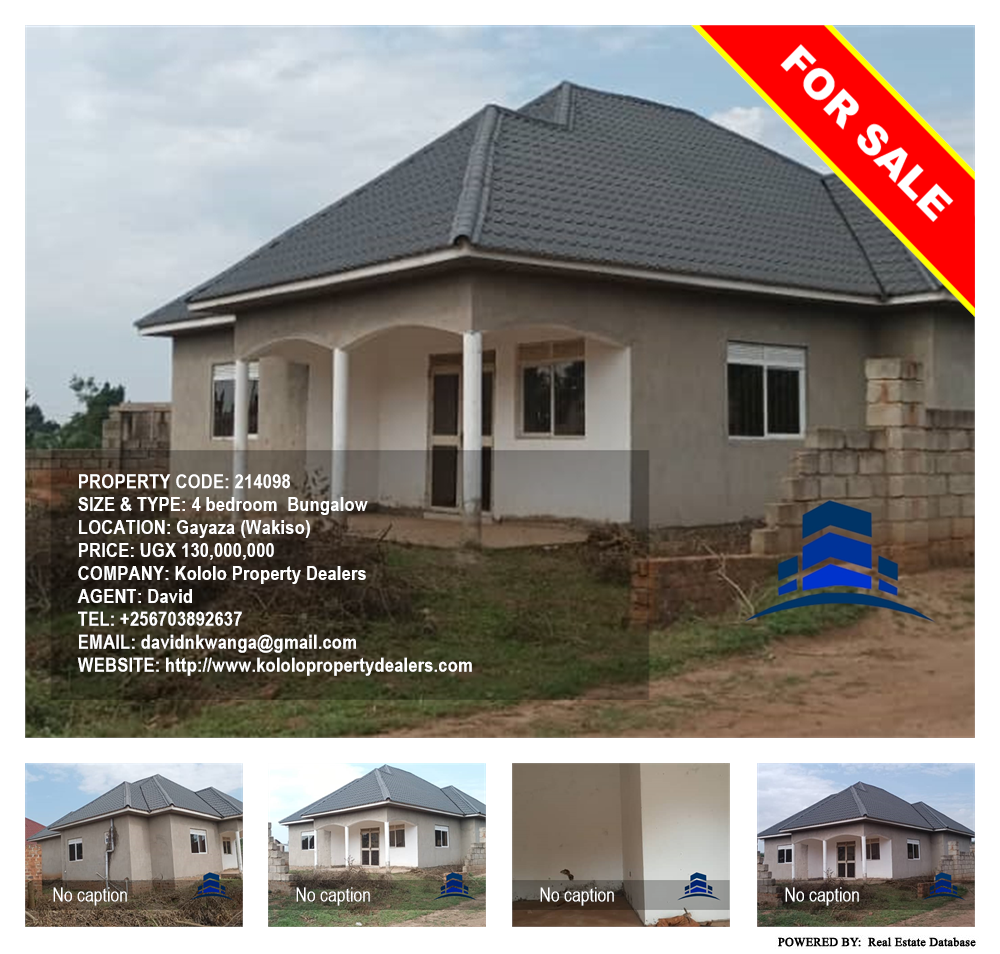 4 bedroom Bungalow  for sale in Gayaza Wakiso Uganda, code: 214098