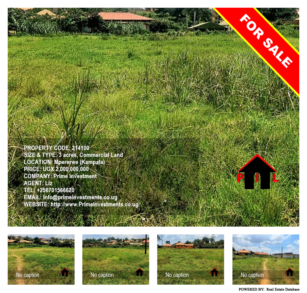 Commercial Land  for sale in Mpererwe Kampala Uganda, code: 214100