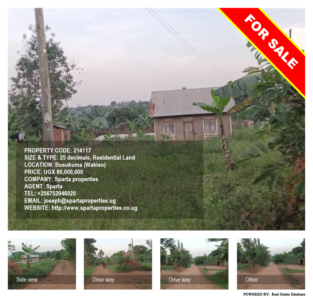 Residential Land  for sale in Busukuma Wakiso Uganda, code: 214117