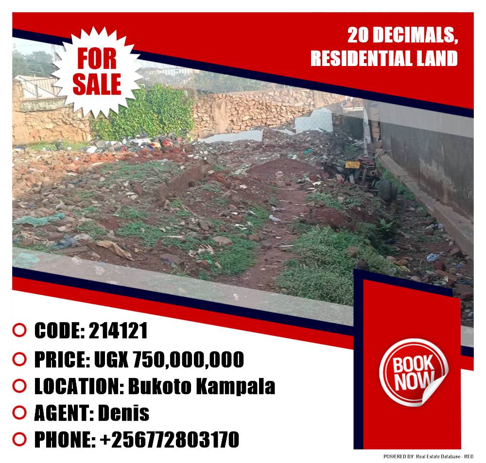 Residential Land  for sale in Bukoto Kampala Uganda, code: 214121