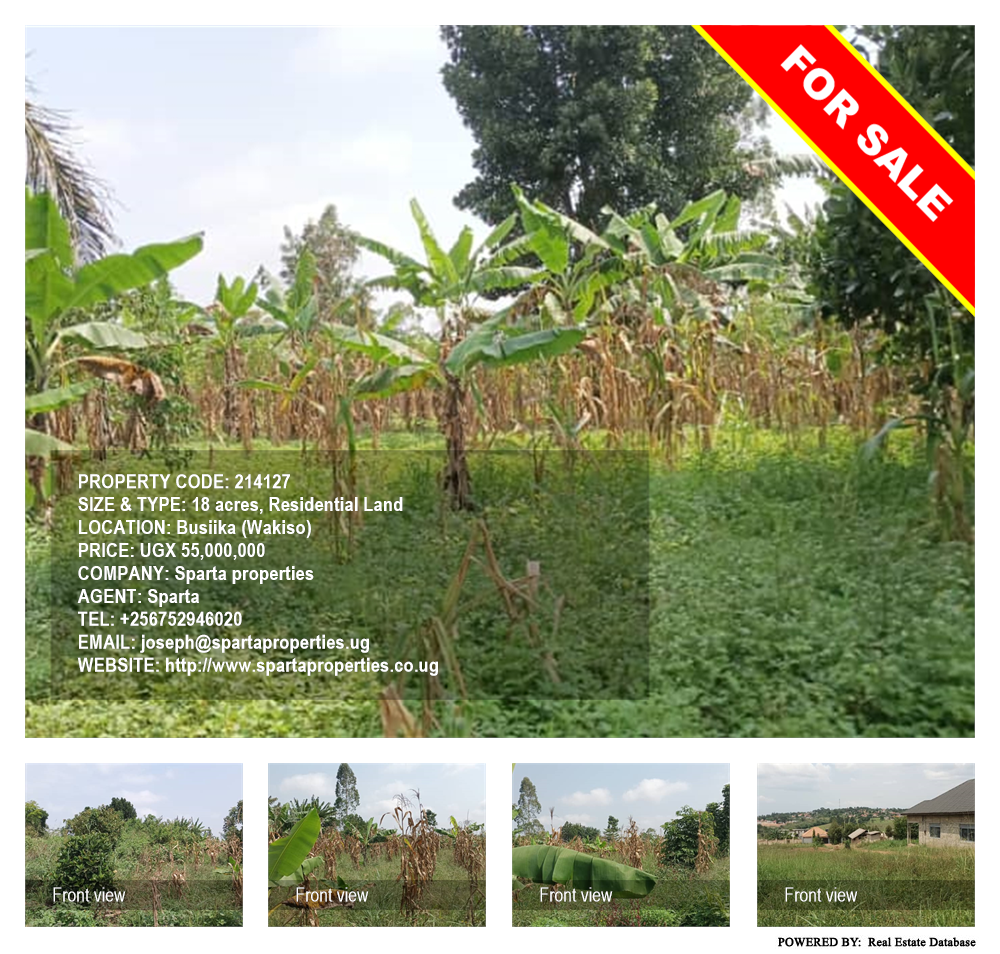 Residential Land  for sale in Busiika Wakiso Uganda, code: 214127