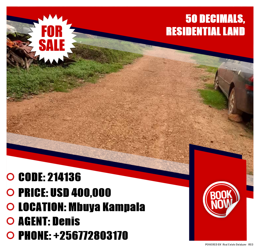 Residential Land  for sale in Mbuya Kampala Uganda, code: 214136