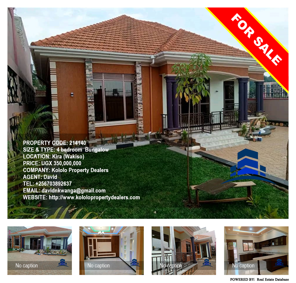 4 bedroom Bungalow  for sale in Kira Wakiso Uganda, code: 214140