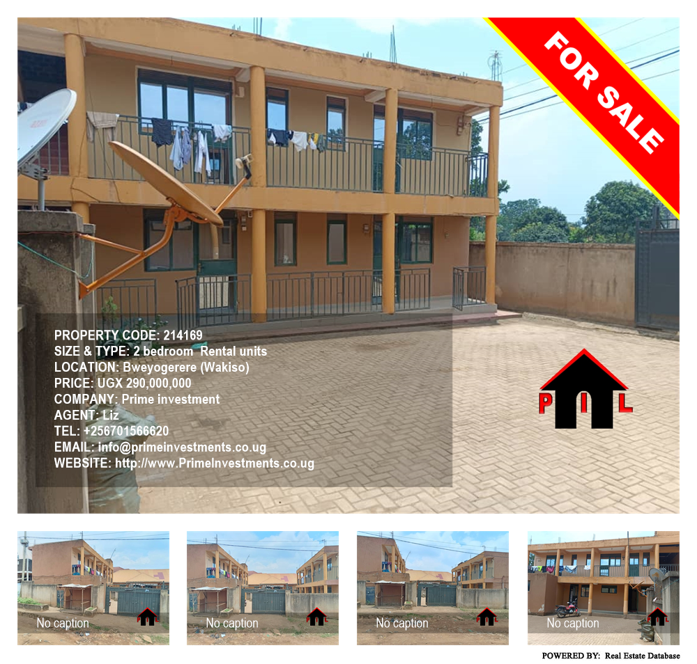 2 bedroom Rental units  for sale in Bweyogerere Wakiso Uganda, code: 214169