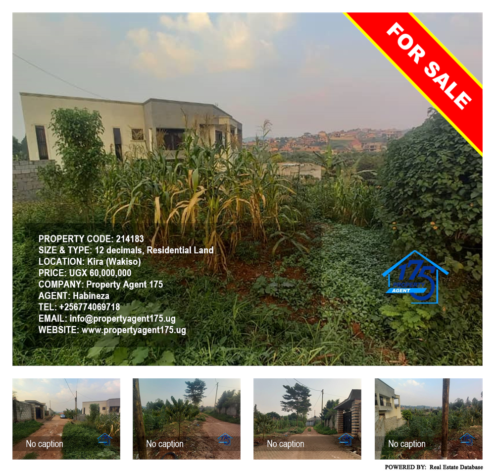 Residential Land  for sale in Kira Wakiso Uganda, code: 214183