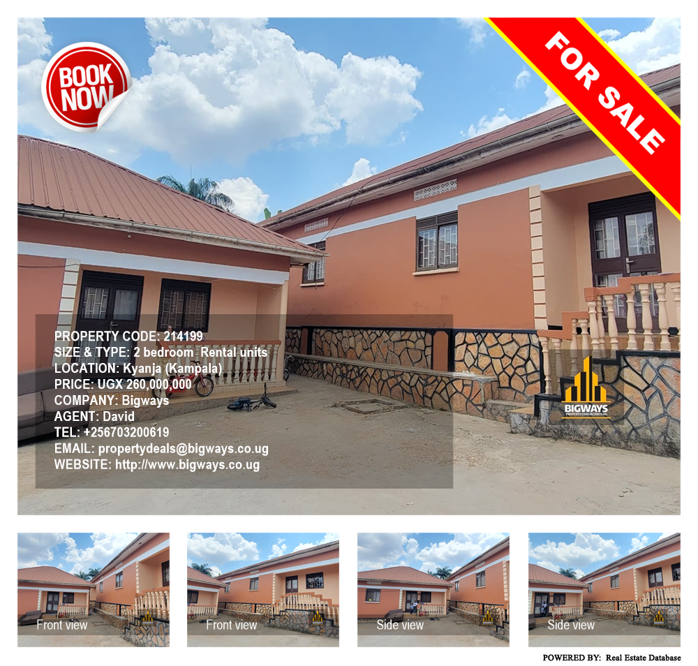 2 bedroom Rental units  for sale in Kyanja Kampala Uganda, code: 214199