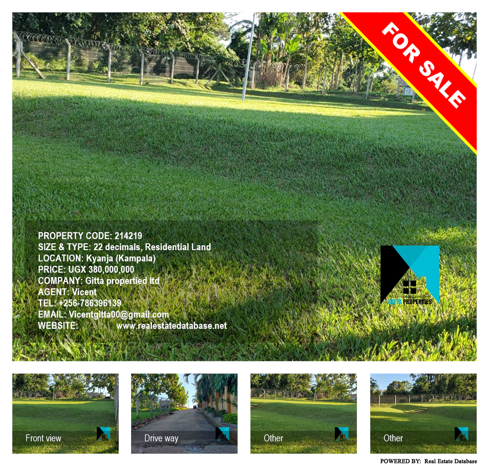 Residential Land  for sale in Kyanja Kampala Uganda, code: 214219