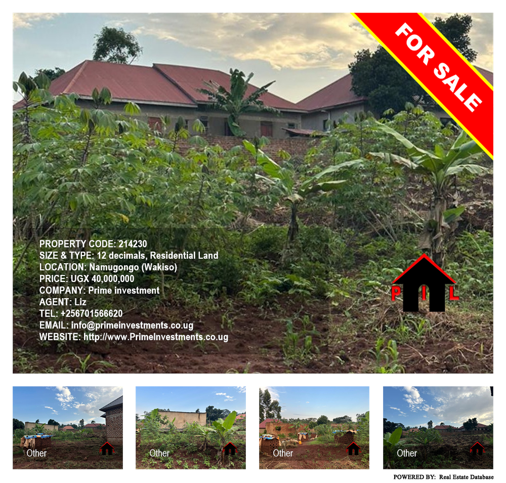 Residential Land  for sale in Namugongo Wakiso Uganda, code: 214230