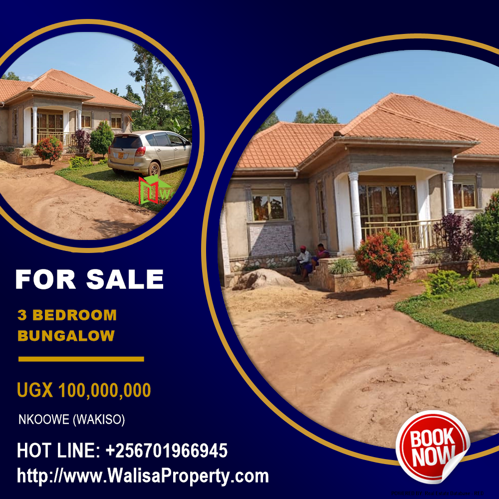 3 bedroom Bungalow  for sale in Nkoowe Wakiso Uganda, code: 214278