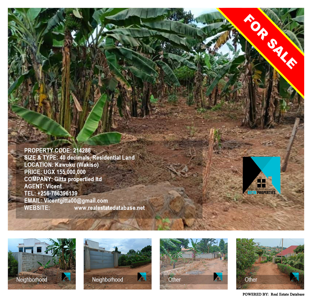 Residential Land  for sale in Kawuku Wakiso Uganda, code: 214286