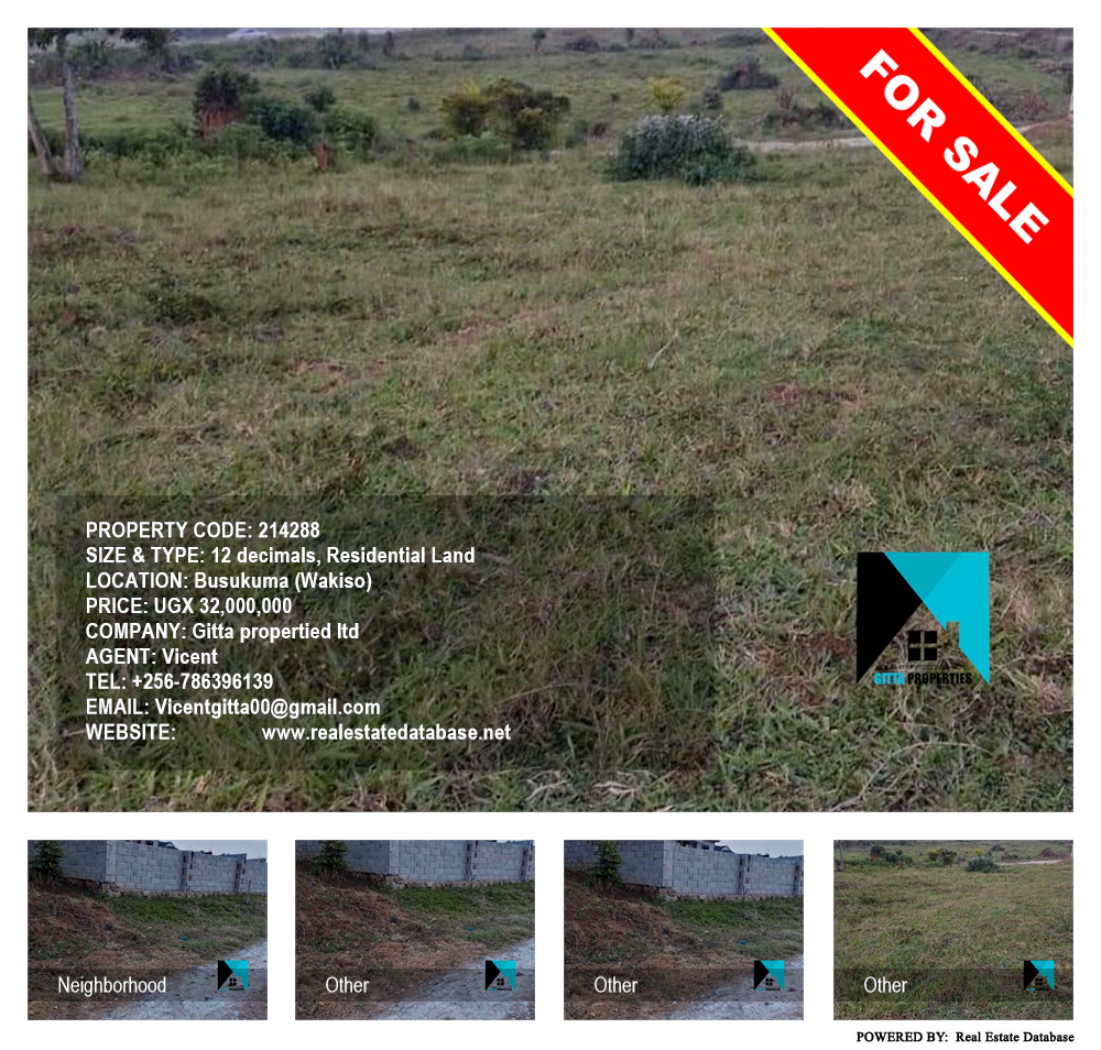 Residential Land  for sale in Busukuma Wakiso Uganda, code: 214288