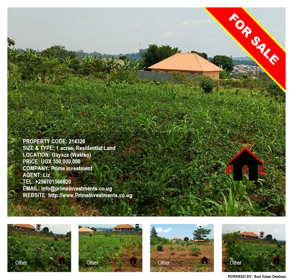 Residential Land  for sale in Gayaza Wakiso Uganda, code: 214326