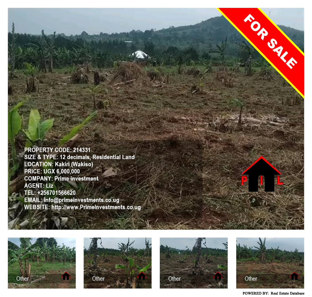 Residential Land  for sale in Kakiri Wakiso Uganda, code: 214331