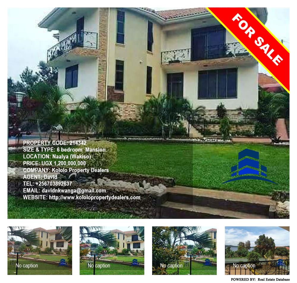 6 bedroom Mansion  for sale in Naalya Wakiso Uganda, code: 214342