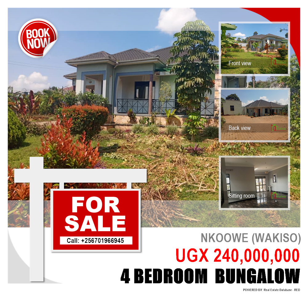 4 bedroom Bungalow  for sale in Nkoowe Wakiso Uganda, code: 214360