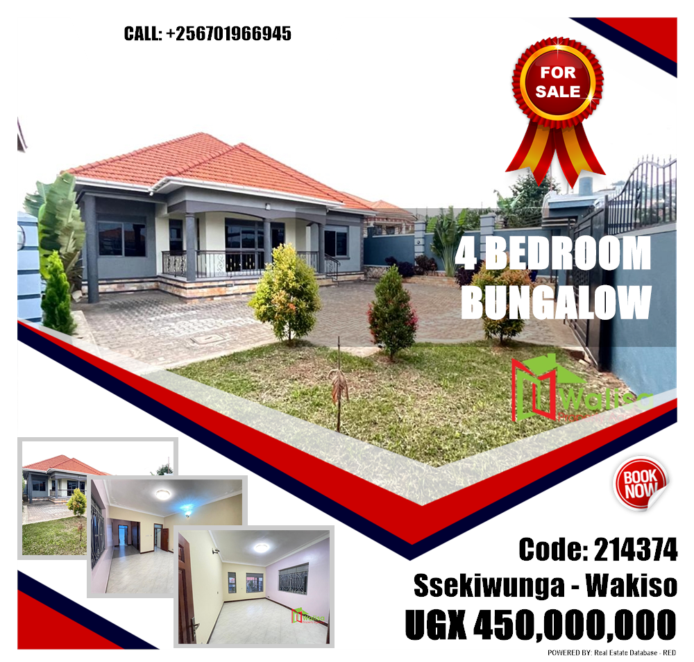 4 bedroom Bungalow  for sale in Ssekiwunga Wakiso Uganda, code: 214374