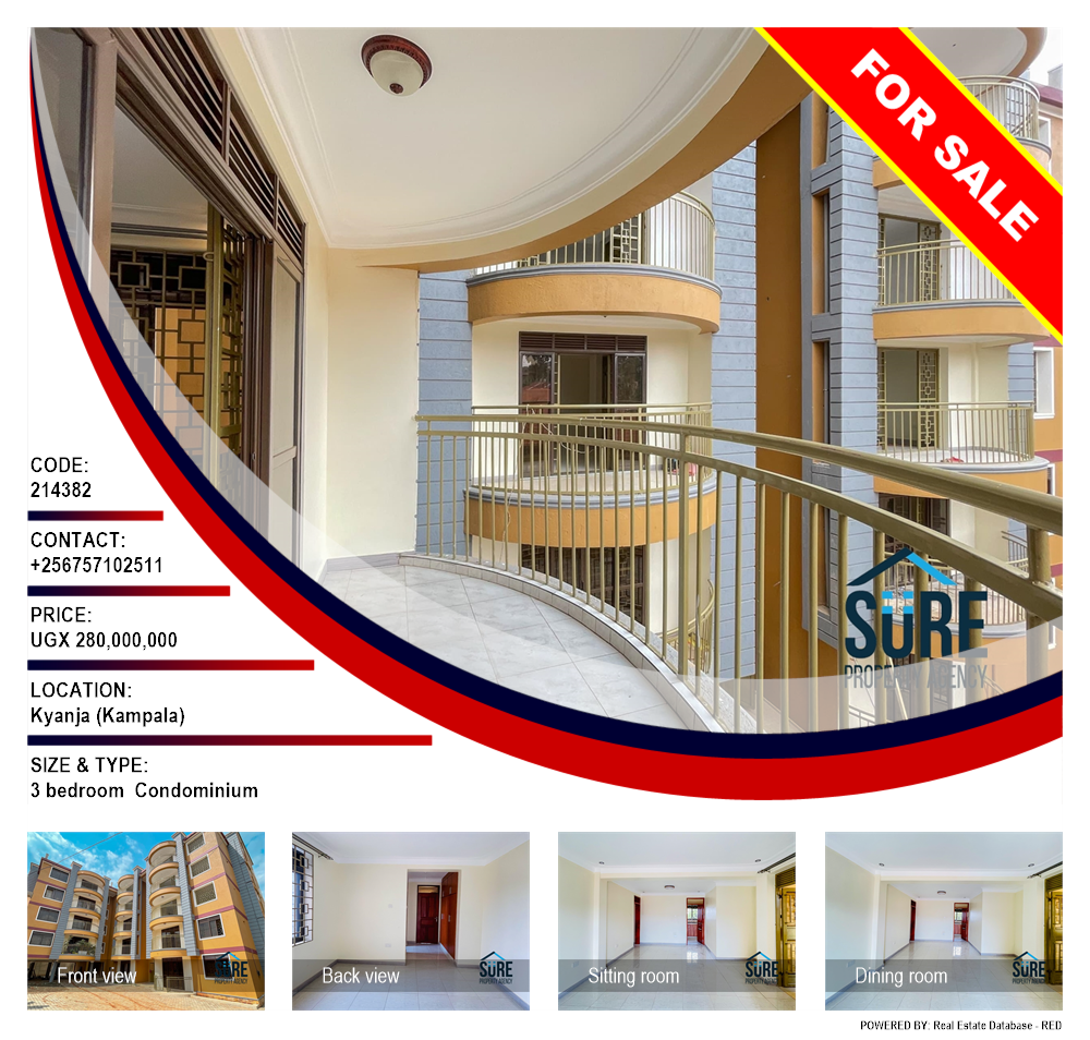 3 bedroom Condominium  for sale in Kyanja Kampala Uganda, code: 214382