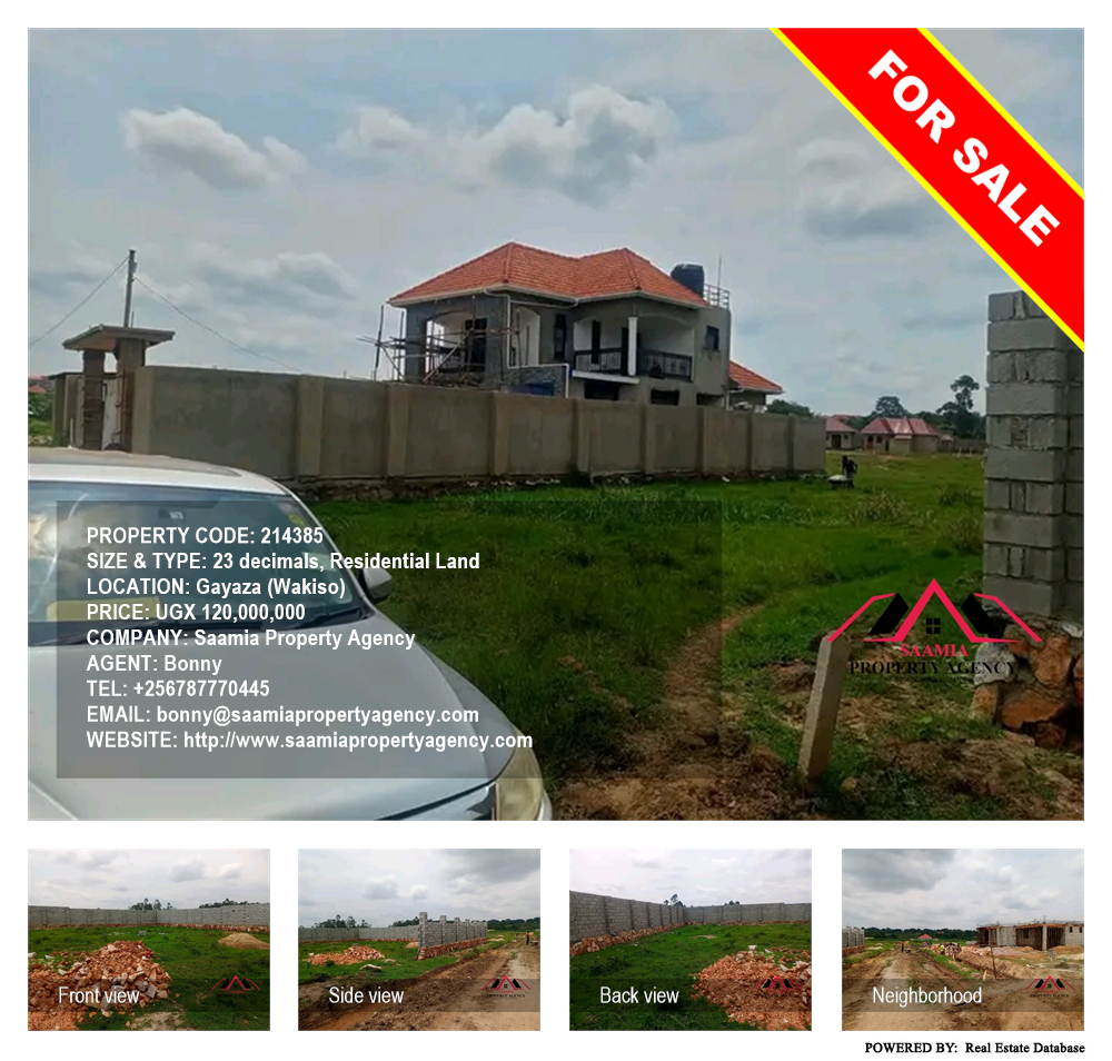 Residential Land  for sale in Gayaza Wakiso Uganda, code: 214385