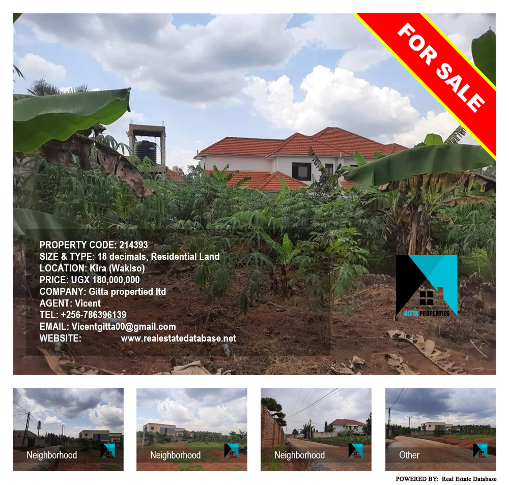 Residential Land  for sale in Kira Wakiso Uganda, code: 214393