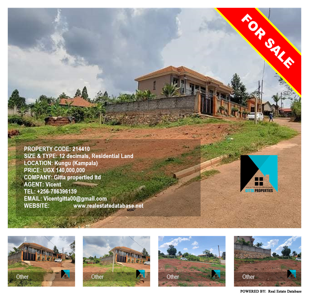 Residential Land  for sale in Kungu Kampala Uganda, code: 214410