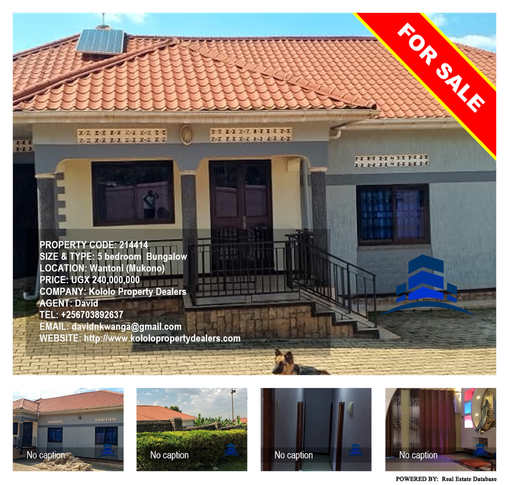 5 bedroom Bungalow  for sale in Wantoni Mukono Uganda, code: 214414