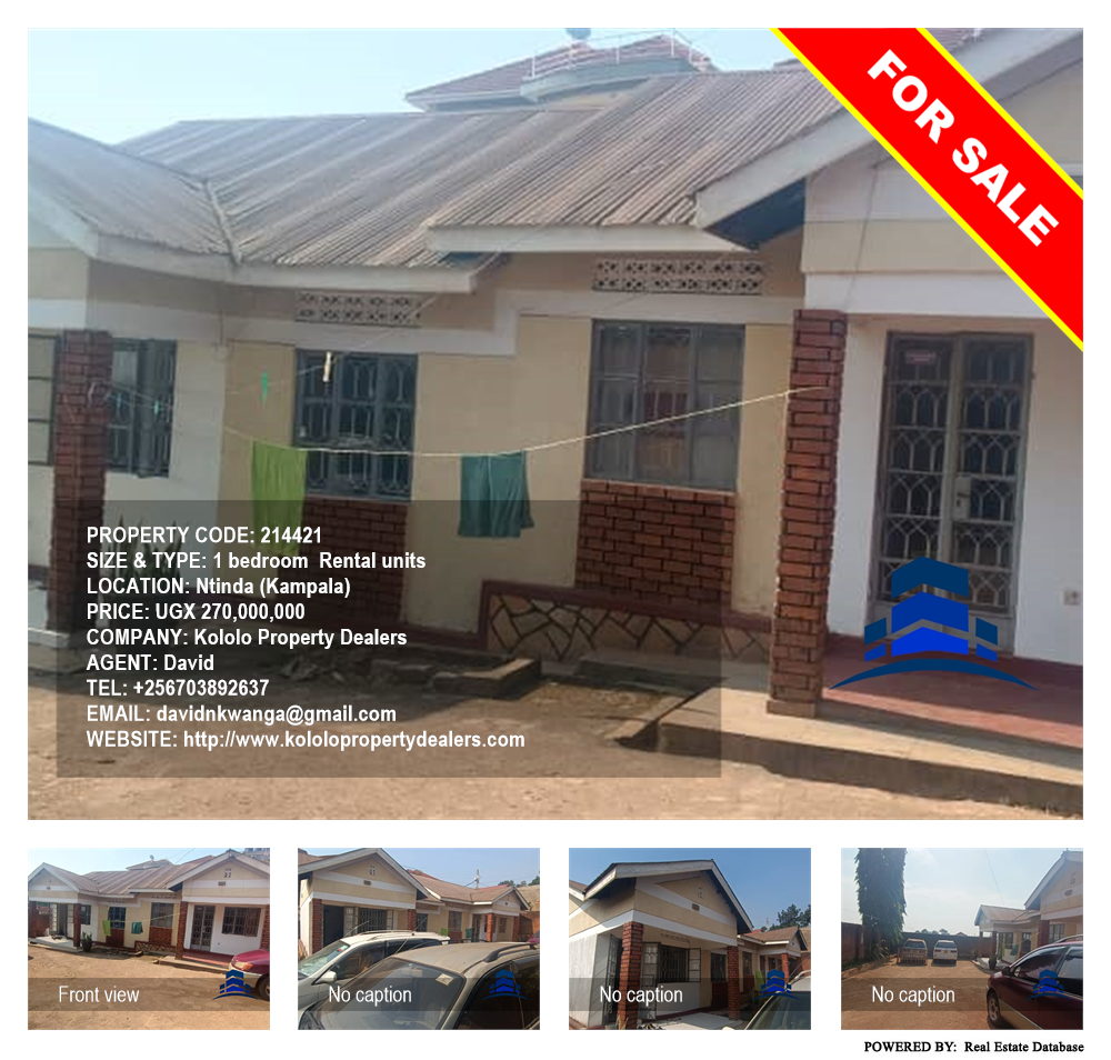 1 bedroom Rental units  for sale in Ntinda Kampala Uganda, code: 214421