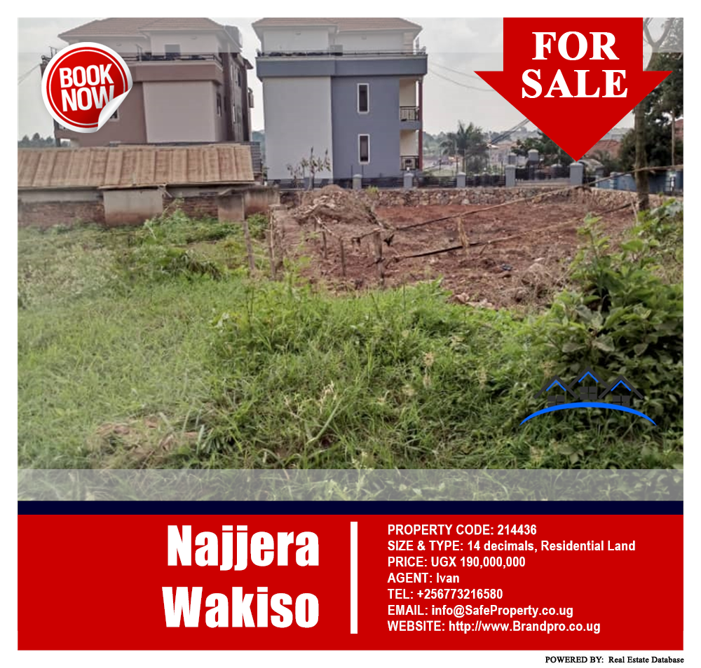 Residential Land  for sale in Najjera Wakiso Uganda, code: 214436