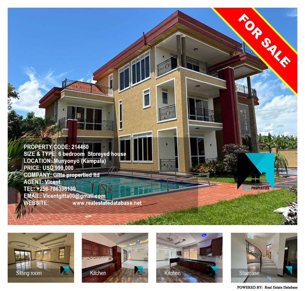 6 bedroom Storeyed house  for sale in Munyonyo Kampala Uganda, code: 214460