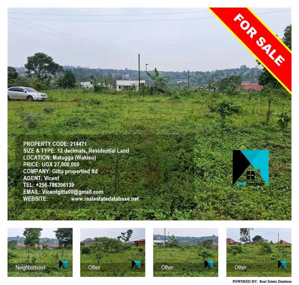 Residential Land  for sale in Matugga Wakiso Uganda, code: 214471