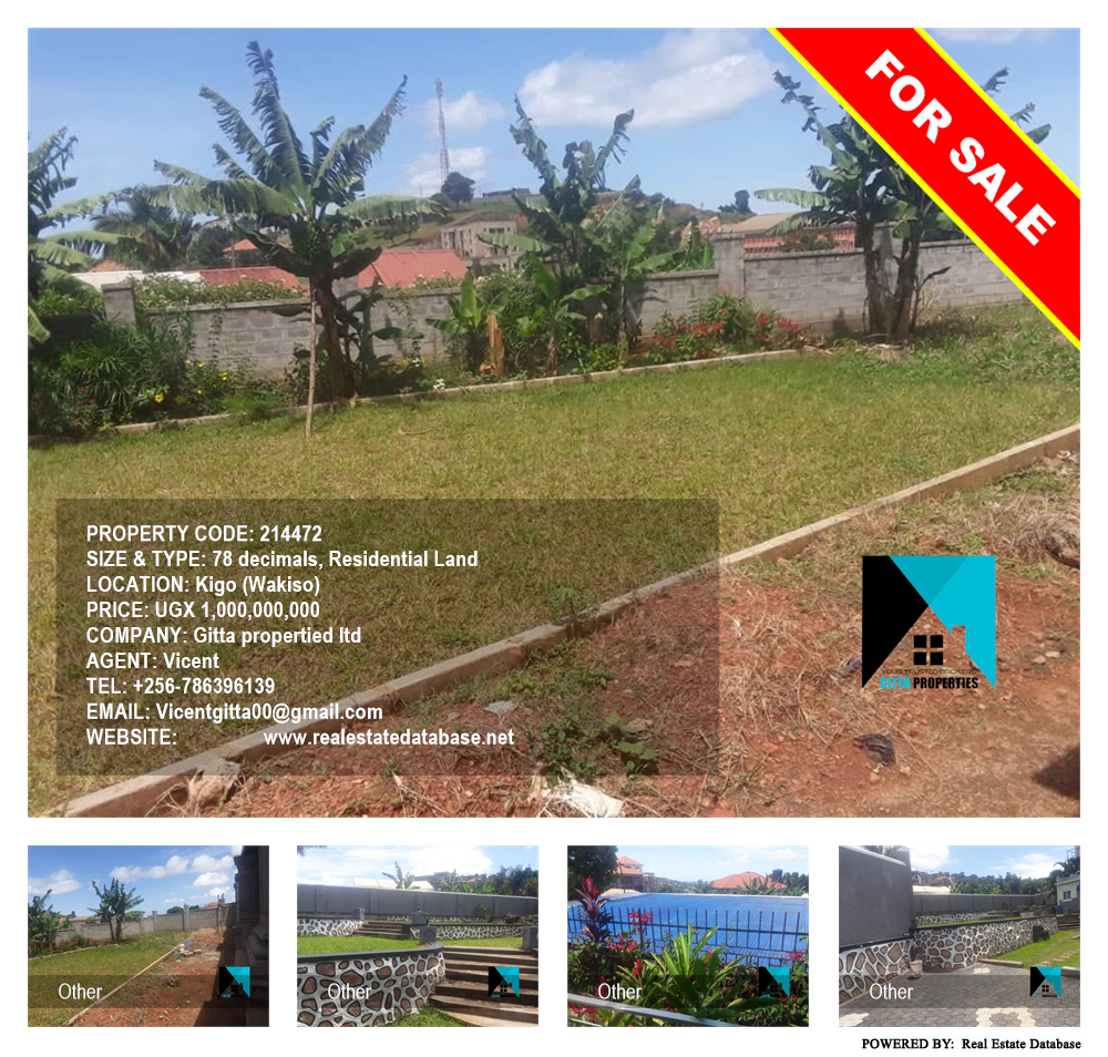 Residential Land  for sale in Kigo Wakiso Uganda, code: 214472