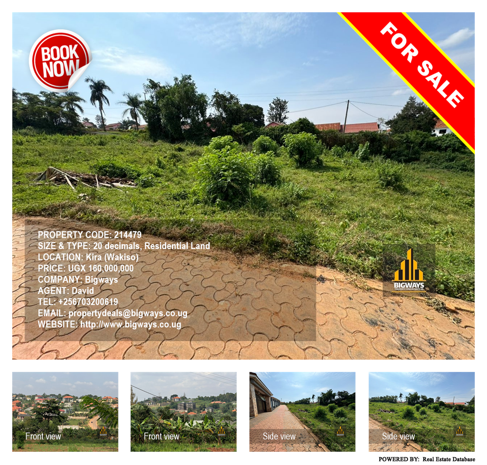 Residential Land  for sale in Kira Wakiso Uganda, code: 214479