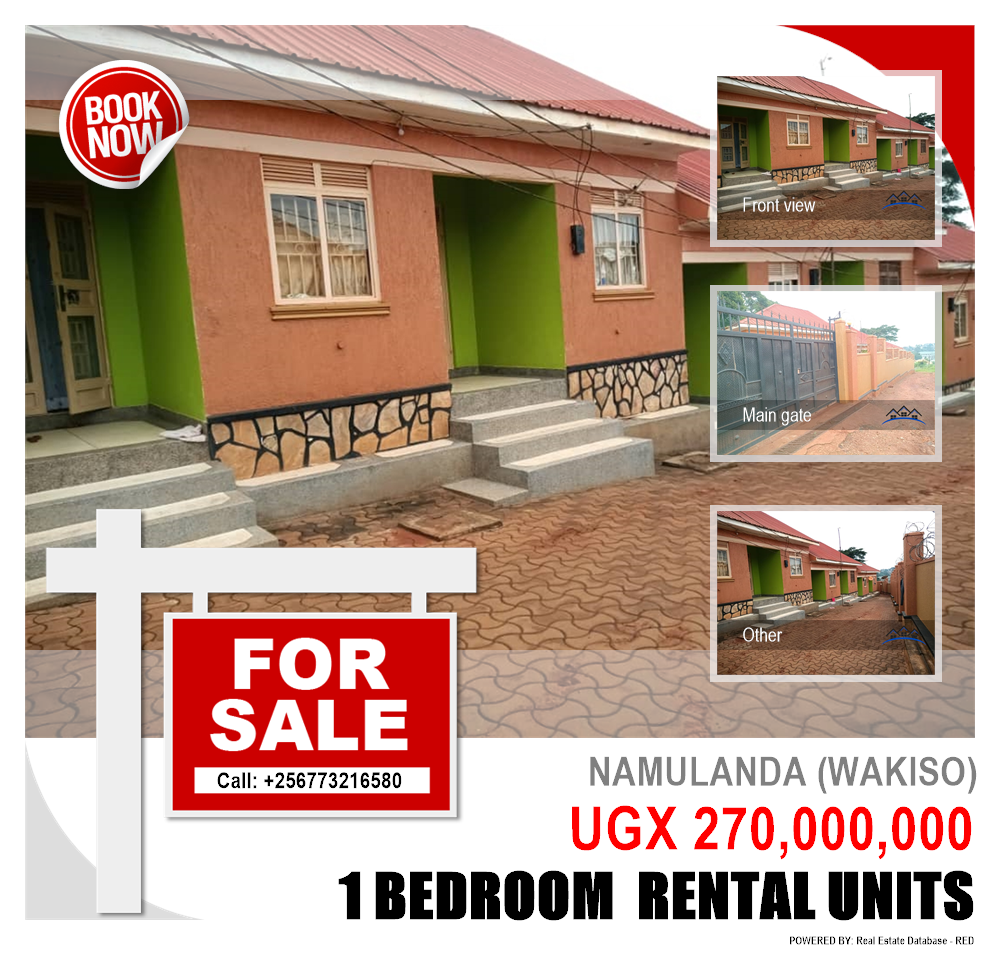 1 bedroom Rental units  for sale in Namulanda Wakiso Uganda, code: 214494