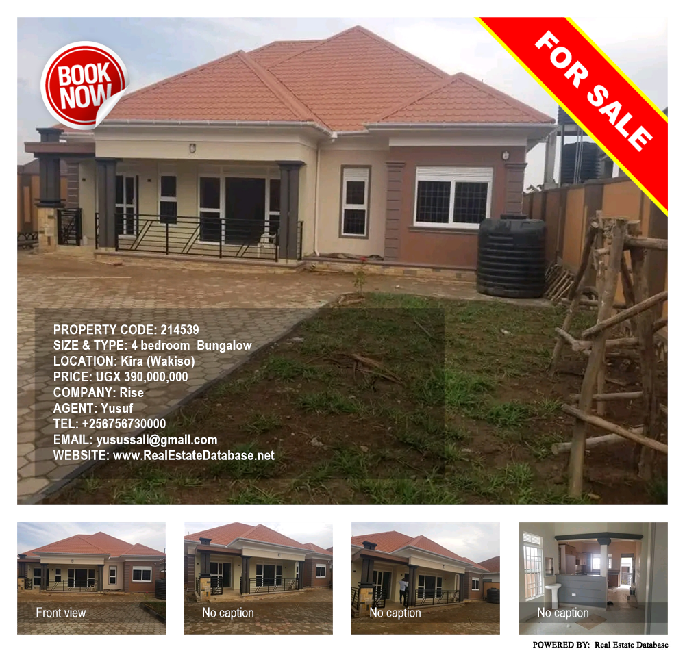 4 bedroom Bungalow  for sale in Kira Wakiso Uganda, code: 214539