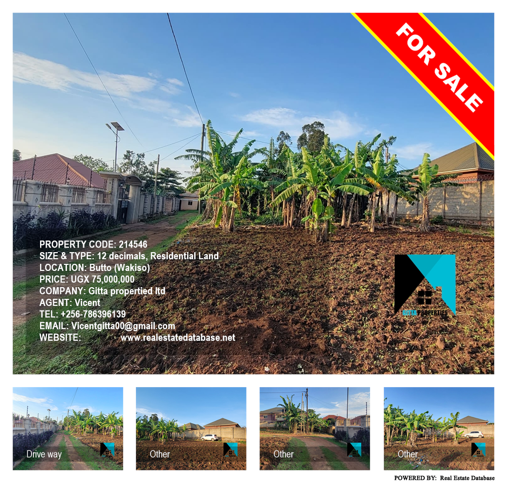 Residential Land  for sale in Butto Wakiso Uganda, code: 214546