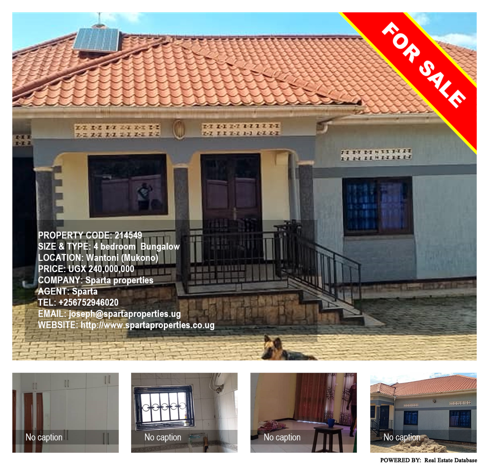 4 bedroom Bungalow  for sale in Wantoni Mukono Uganda, code: 214549