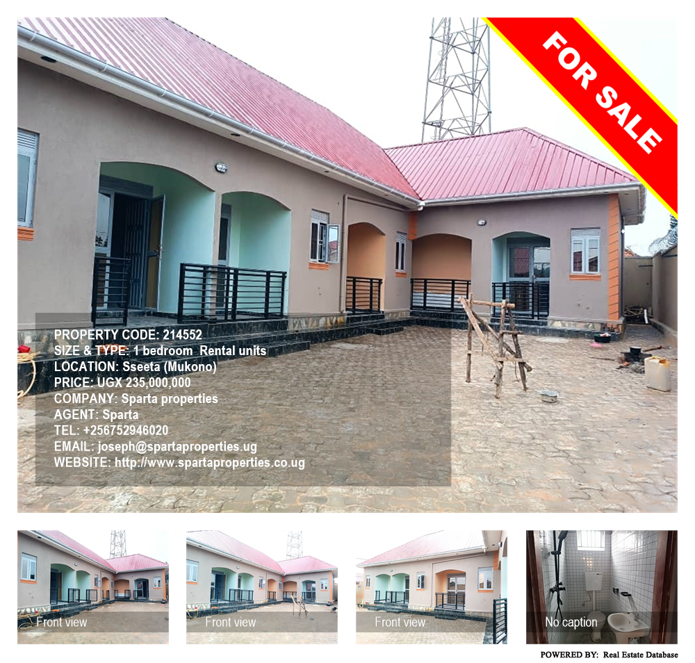 1 bedroom Rental units  for sale in Sseeta Mukono Uganda, code: 214552