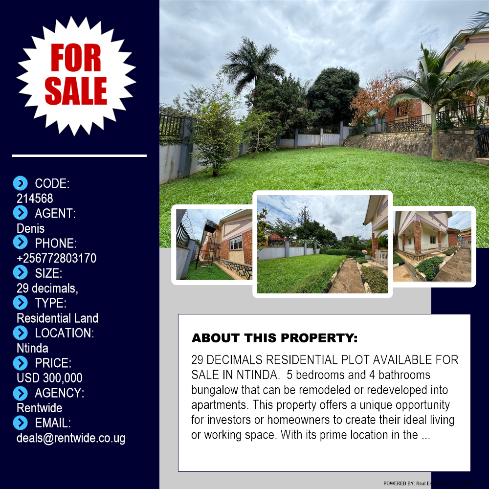 Residential Land  for sale in Ntinda Kampala Uganda, code: 214568