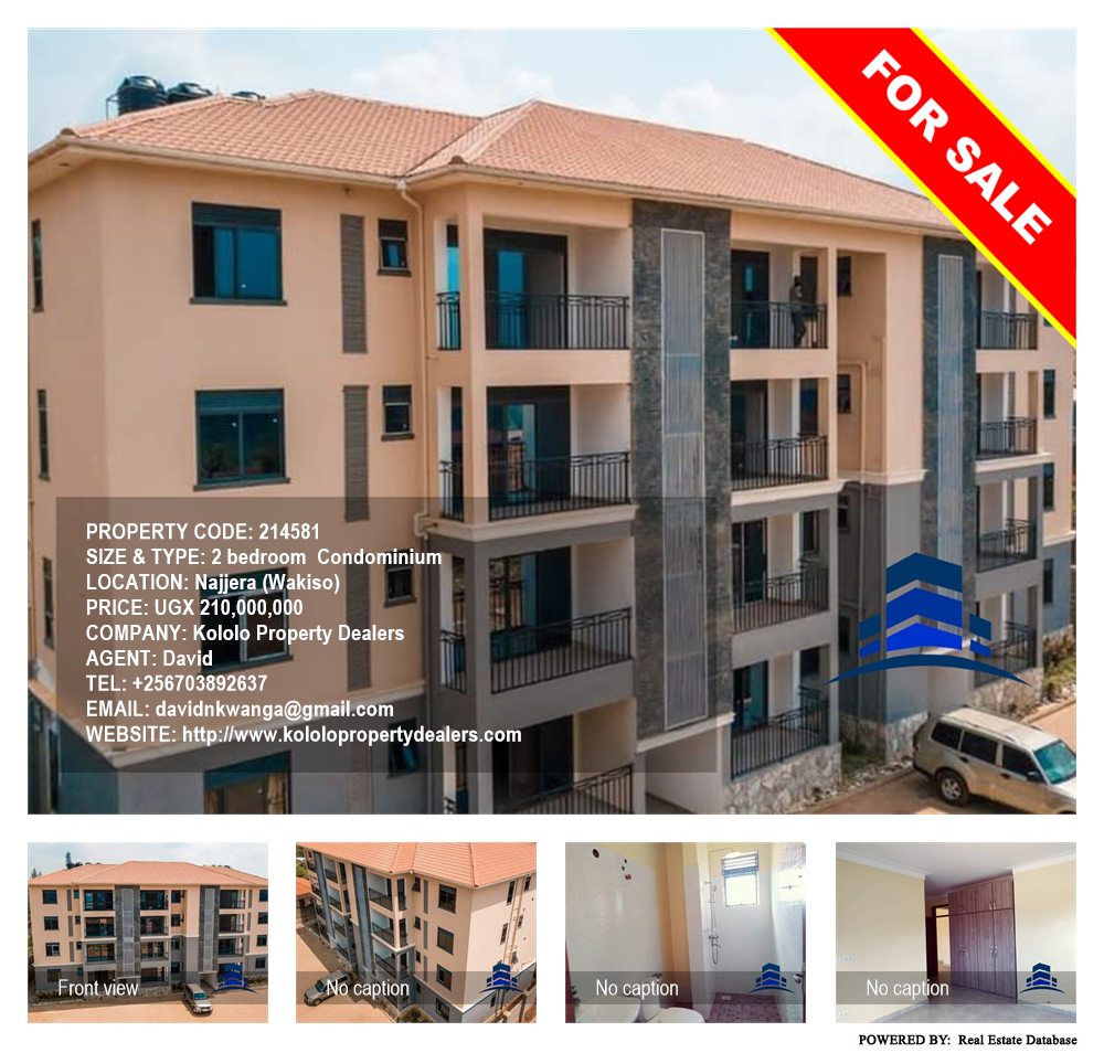 2 bedroom Condominium  for sale in Najjera Wakiso Uganda, code: 214581