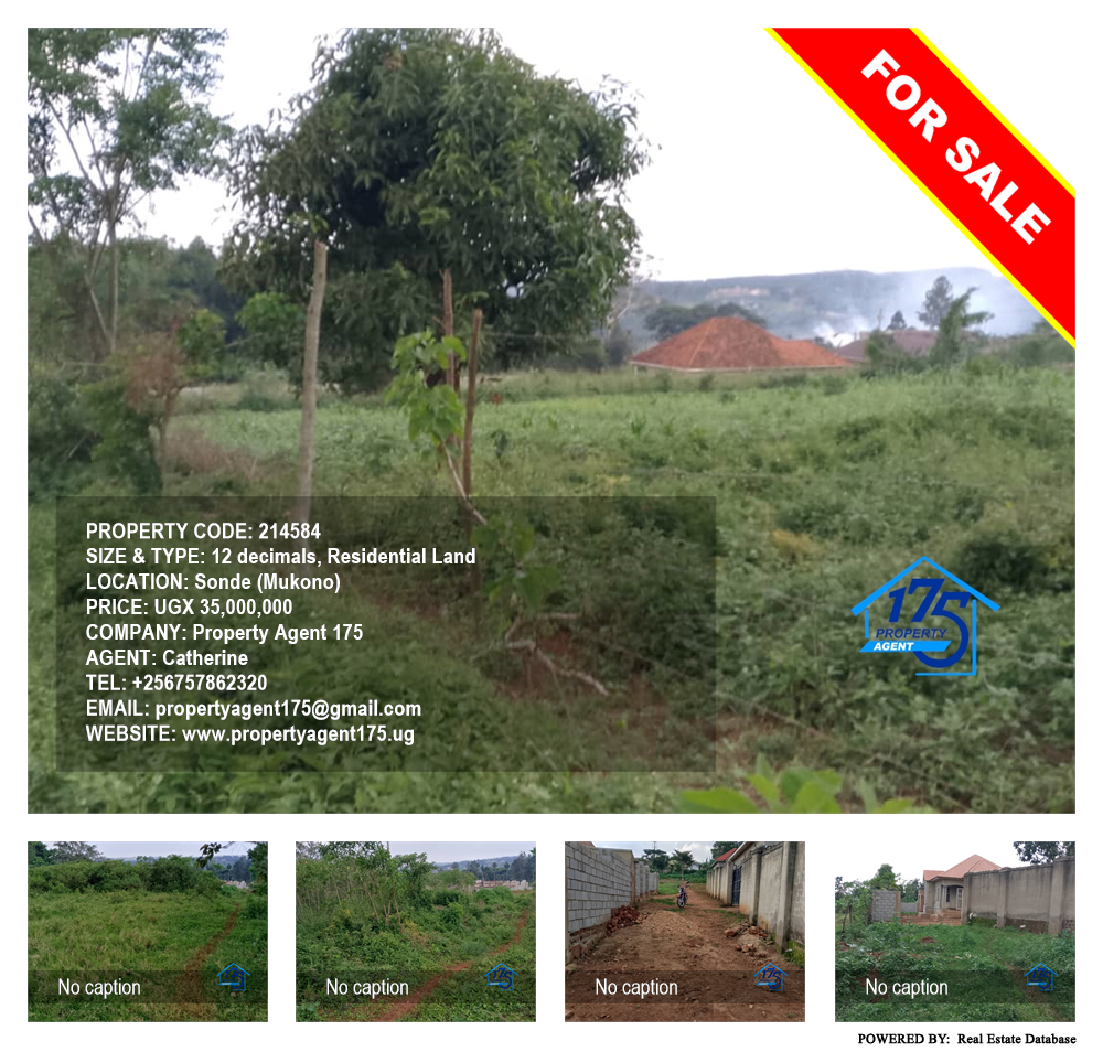 Residential Land  for sale in Sonde Mukono Uganda, code: 214584