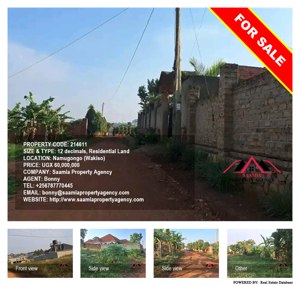 Residential Land  for sale in Namugongo Wakiso Uganda, code: 214611