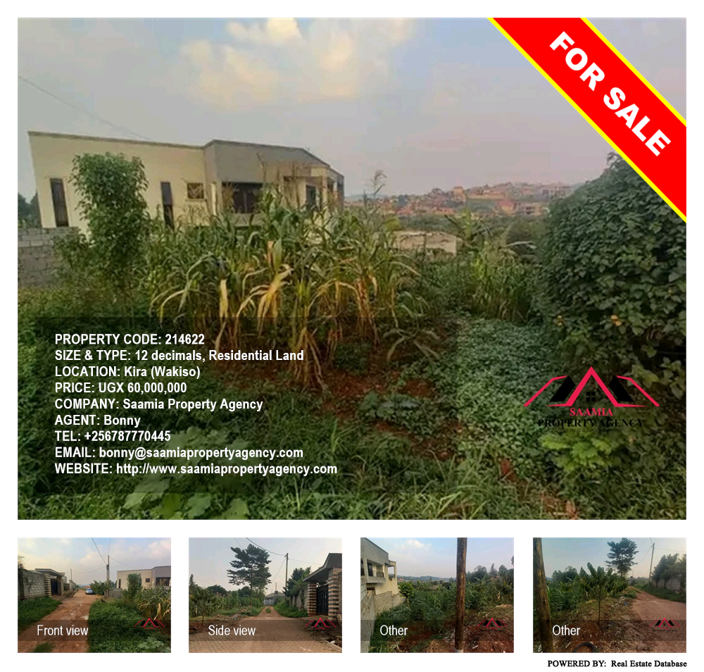 Residential Land  for sale in Kira Wakiso Uganda, code: 214622