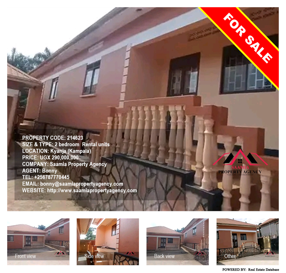 2 bedroom Rental units  for sale in Kyanja Kampala Uganda, code: 214623