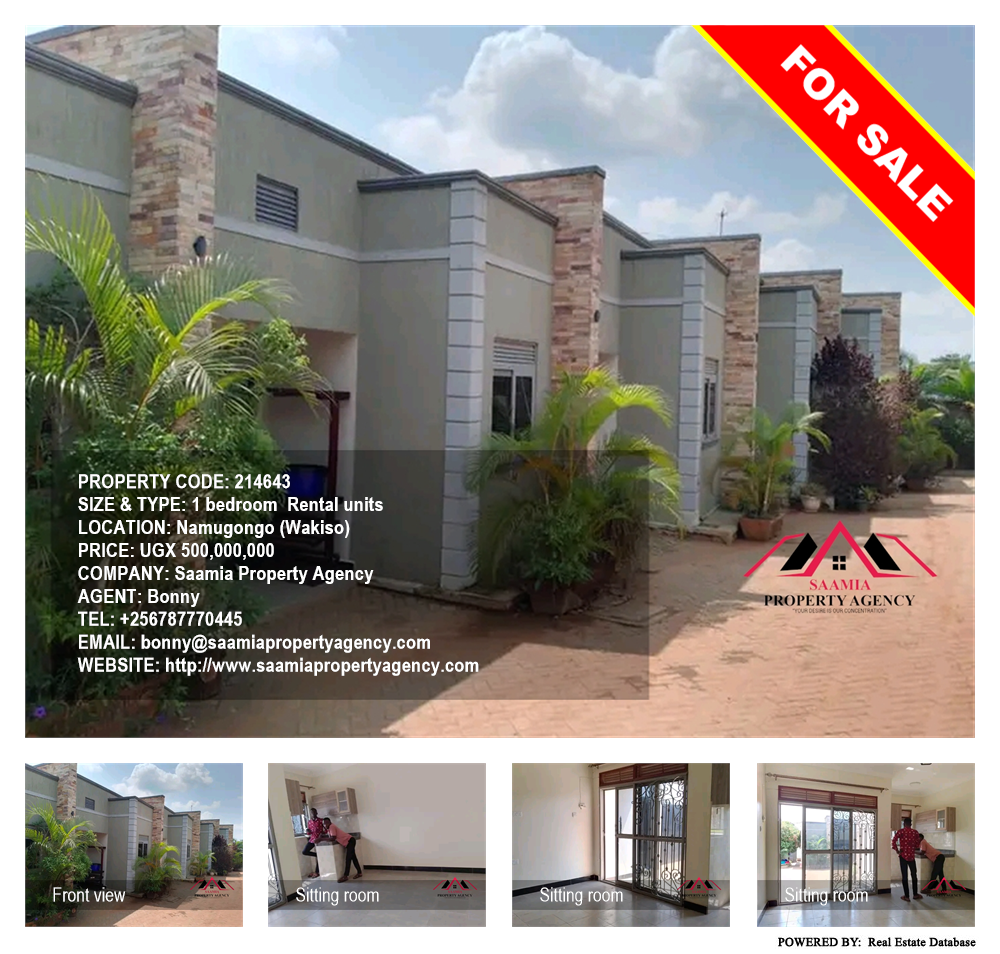 1 bedroom Rental units  for sale in Namugongo Wakiso Uganda, code: 214643