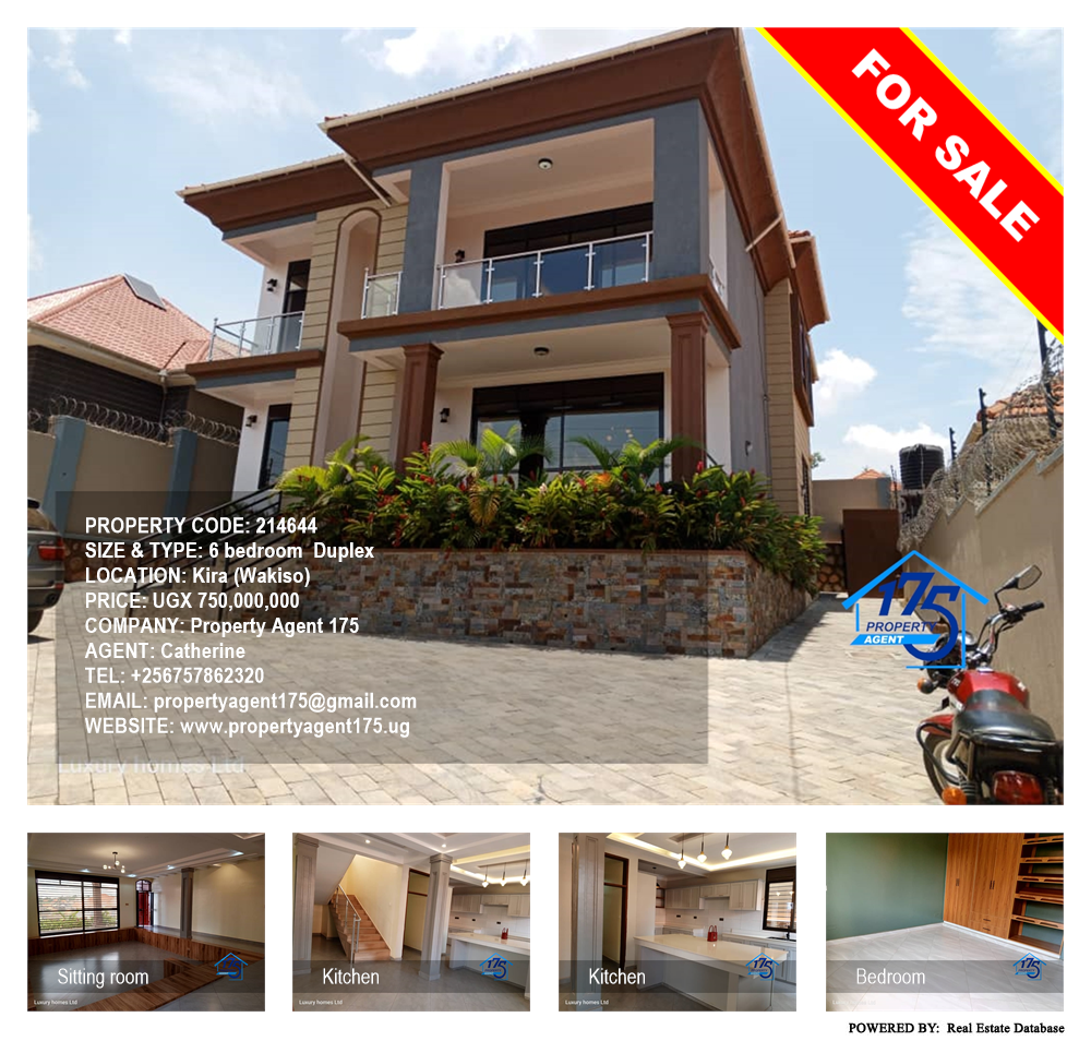 6 bedroom Duplex  for sale in Kira Wakiso Uganda, code: 214644